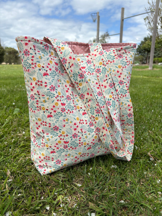 Wildflower meadow tote bag